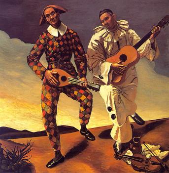 Andre Derain : Harlequin and Pierrot